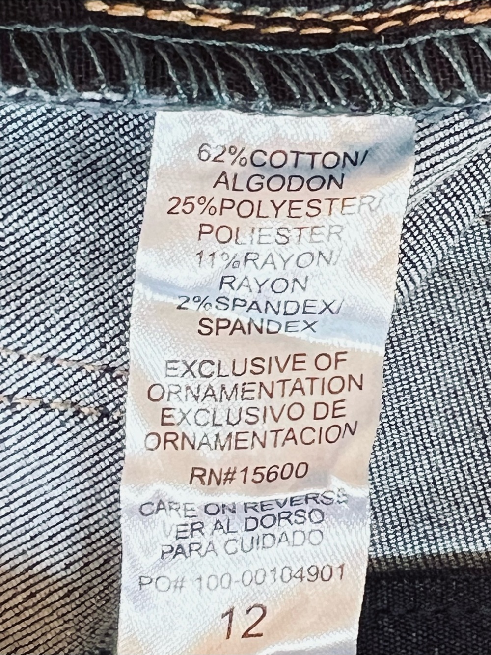Democracy Ab Solutions Women’s Sz 12 Itty Bitty Bootcut Jeans High Rise Stretch - Picture 16 of 16